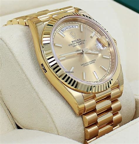 rolex day date president gold for sale|pre owned rolex president 40mm.